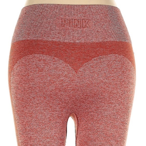 PINK Victoria's Secret Seamless Workout Tights Leggings Heart Size Small S - Picture 5 of 9